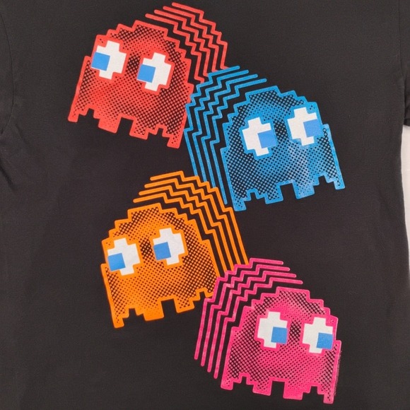 Vintage PacMan Pac-Man‎ Ghosts Y2K T-shirt Delta Pro Weight Men's Size Large - Picture 3 of 7